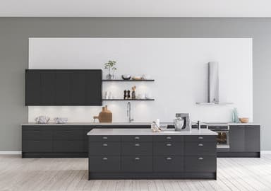 Epoq vinhylle til kjøkkenet 20X92 cm  Edge Black Ash