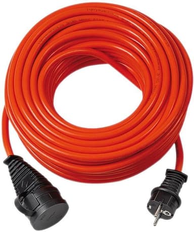 brennenstuhl BREMAXX® utendørs skjøtekabel (20m kabel i rødt, for kortvarig utendørs bruk IP44, kan brukes ned til -35 ºC, olje- og UV-bestandig)