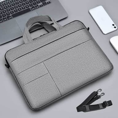Laptopveske med flere lommer Grå 14 inch