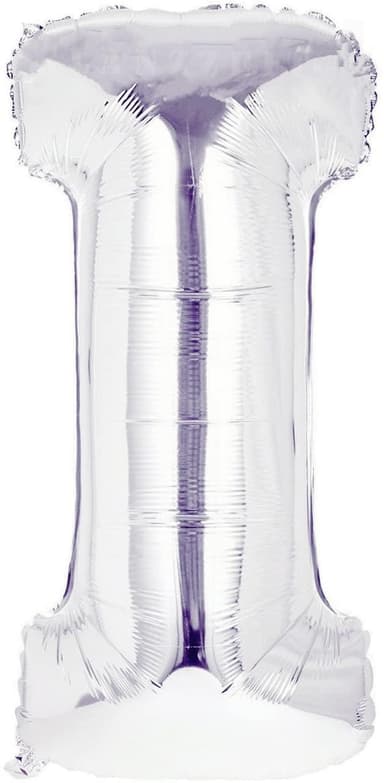 INF Bokstavballong 53 cm, bokstav I - sølv