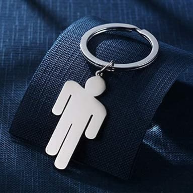 Nøkkelring med sjarm Rustfritt stål