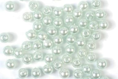 Plastpärlor 4mm 500g, Ljusgrön