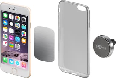 Goobay Magnetisk feste Metal Slim Design for smarttelefoner (35 mm)