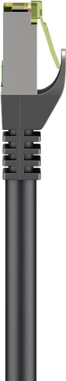 Goobay RJ45 patchkabel med CAT 8.1 S/FTP råkabel, AWG 26, svart
