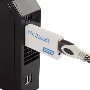 INF Nintendo Wii til HDMI-omformer - full HD 1080p Hvit