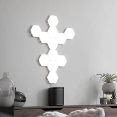 Hexagon veggbelysning med touch 10 stk