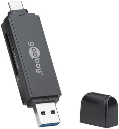 Goobay USB 3.0 - USB-C ™ 2-i-1 kortleser