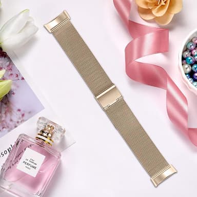 Klokkerem til Fitbit Charge 5 i rustfritt stål, gullfarget