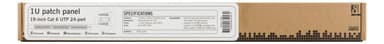 UTP patch panel 24xRJ45 Cat6 Krone blocks 1U 19"" labels