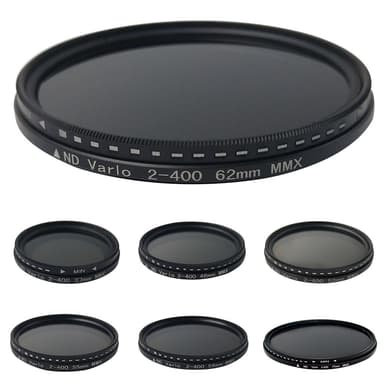 4 delar (+1,+2,+4,+10) Makrofiltertillbehör närbildsfilterfiltersats Sort 82 mm