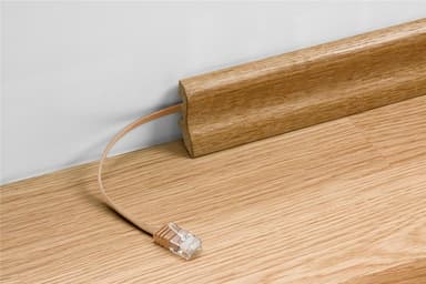Goobay CAT 6 Flat-patch-kabel, U/UTP, mørkebrun
