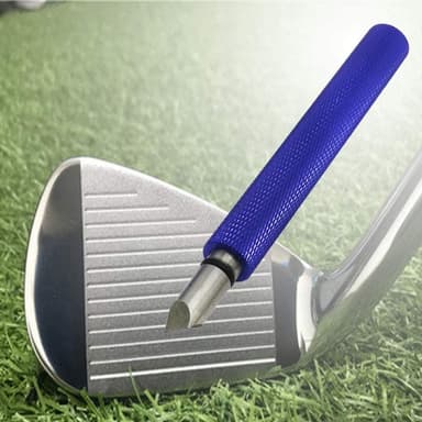Groove sharpener for golf clubs Blue
