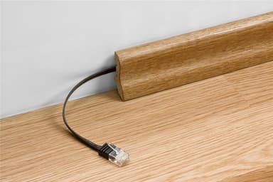 Goobay CAT 6 Flat-patch-kabel, U/UTP, mørkebrun