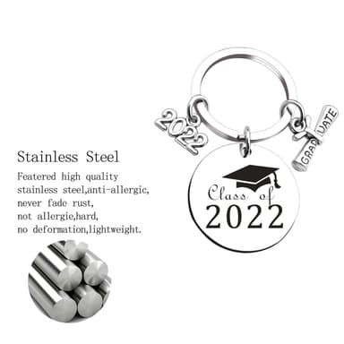 INF Nøkkelring med merke ""Class of 2022"" for grad
