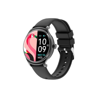 Smart klocka med puls, sömnmonitor, stegräknare Bluetooth 5.2 IP67 Sort