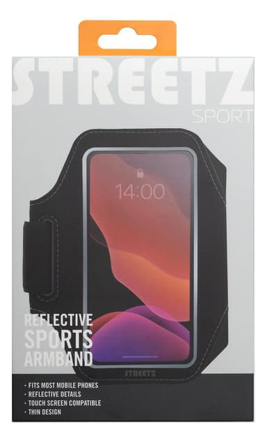 Sport armband reflective fits up to most 6.5"" screens thin