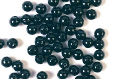 Plastpärlor 8mm 500g, Svart