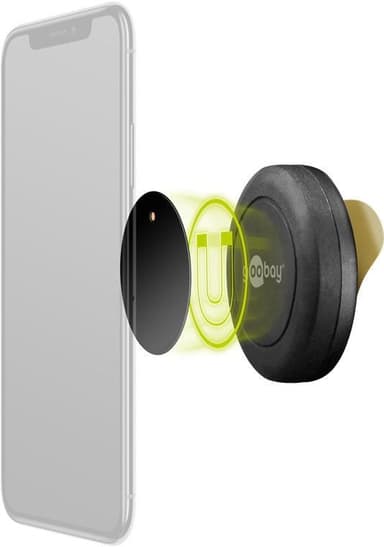 Magnetisk holder, selvklebende (45 mm)