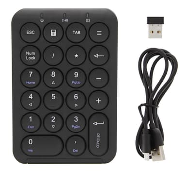 Wireless numbered 2.4GHz RF scissor switches  22 keys black