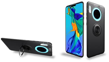 INF Huawei Mate 30 skall med ringholder metall / TPU svart