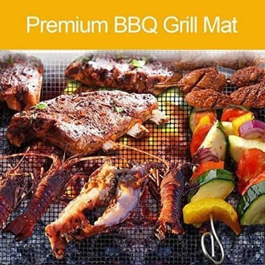 Grillmatte netting ikke-klebrig Sort 3-pakning