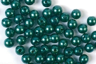 Plastpärlor 5mm 500g, Grön