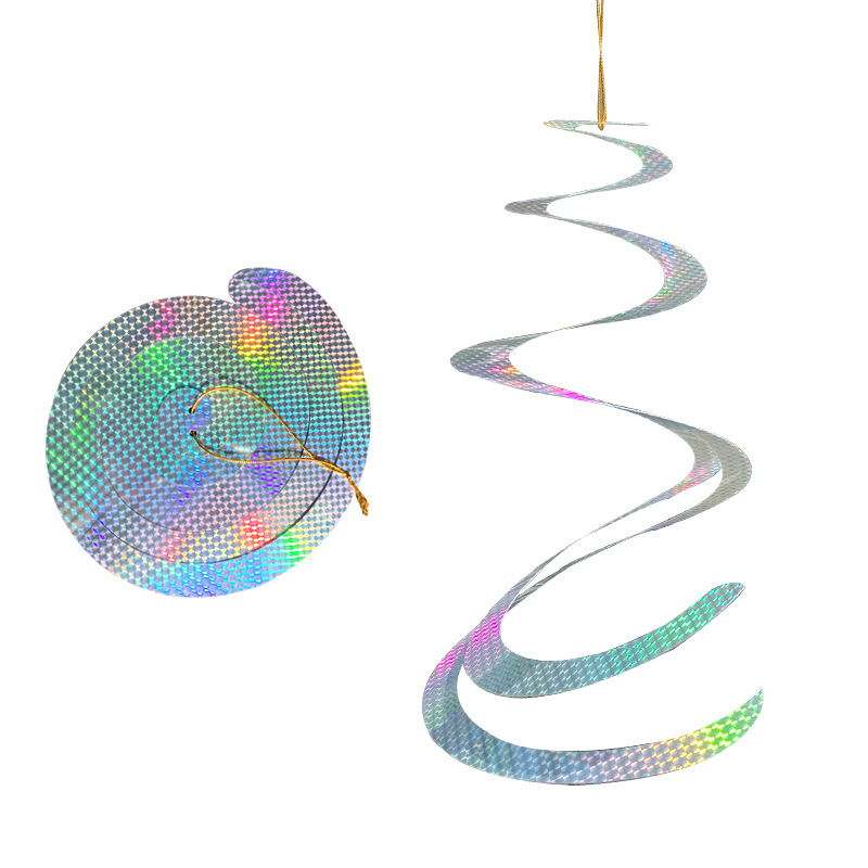 Fågelavvisande spiralreflektorer Sølv