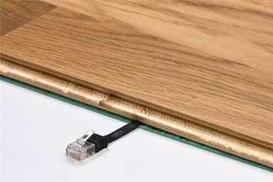 Goobay CAT 6 Flat-patch-kabel, U/UTP, mørkebrun