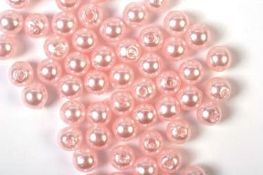 Plastpärlor 3mm 500g, Ljusrosa