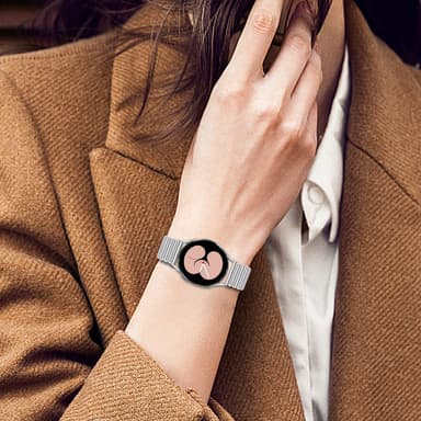 Klokkebånd i rustfritt stål Sølv 20 mm Samsung Watch 5 / Huawei GT