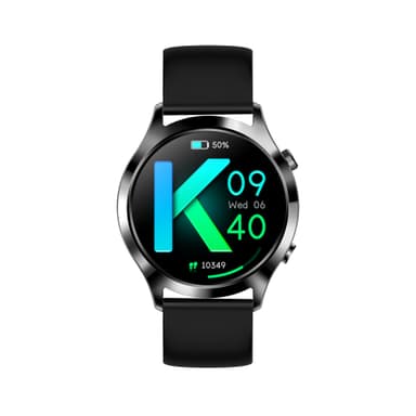 Smart klocka med puls, sömnmonitor, stegräknare IP67 Sort