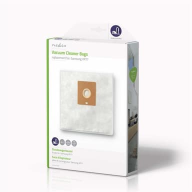 Nedis Støvsugepose- | 4 stk. | Syntetisk | Mest solgt for: Philips | Hvit