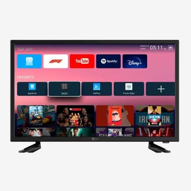 PALCO 22 tommer Full HD Smart TV 12V DC 100-240V for båt campingvogn bobil DVB-T2 DVB-S2 VESA 100x100 PALCO 22LX1
