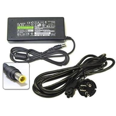 AC-adapter for Sony Vaio, 19,5 V 4,7 A 90 W (6,5x4,4 mm)