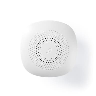 Nedis Trådløs ringeklokke Set | Nettstrøm drevet | 220 - 240 V AC 50 Hz | 1x CR2032 | Volum: 80 dB | Signalområde (siktelinje): 100 m | Justerbar volum | 36 Melodier | 1 Mottaker | Hvit