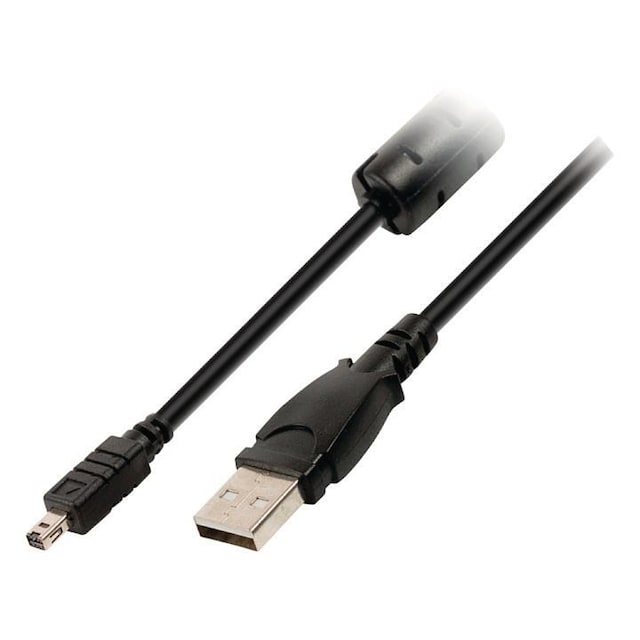 USB 2.0-Kabel USB A Han - Minolta 8-Pinners Han 2.00 m Sort