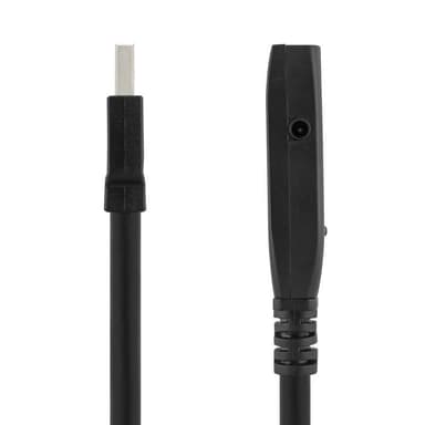 DELTACO aktiv USB 3.0-forlengelseskabel, Typ A ha - hu, 5m, blå