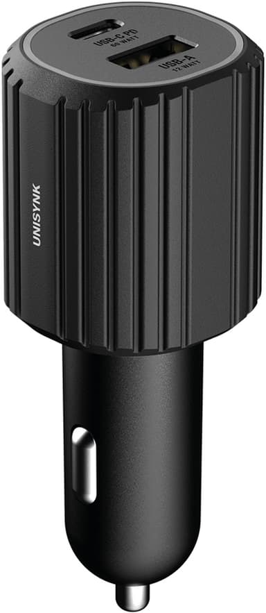 Unisynk USB-C/USB-A billader (sort)