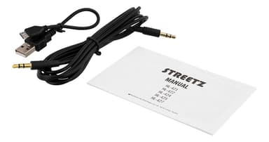 BT200 Foldable on-ear BT headset, 3.5 mm, black