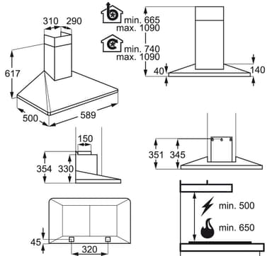 Electrolux ventilator EFF60560OX