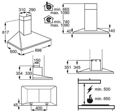 Electrolux ventilator EFF90560OX