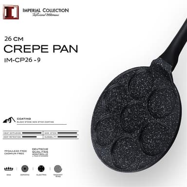 Imperial Collection - Crepes-panna med 7 formar, 26cm