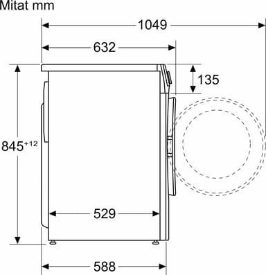 Bosch Vaskemaskin WGG144ZTSN (Hvit)