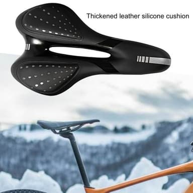 Cykelsadel cykelsits med luftventilation Sort