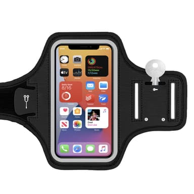 Telefonarmbånd Telefonholder Løpetelefonveske Sort 6.5""