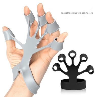 Femfingersträckare fingertränare Grå 5 kg / 11 LB
