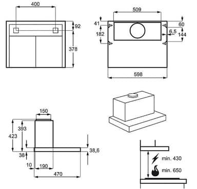 Electrolux ventilator EFT60465OW