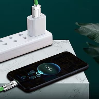 120W silikon med dobbel ende Type-C-port Dataoverføring Rask ladekabel Hvit 2 m