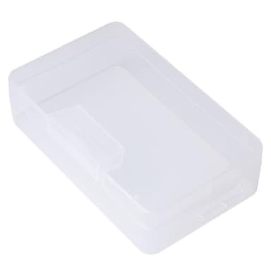 Rektangulär organisatörsförvaringslåda Gjennomsiktig 18.2x8.8x4.5 cm