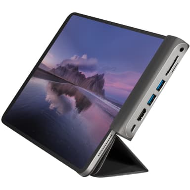 USB-dockningsstation iPad 7-port USB3.2 Alu